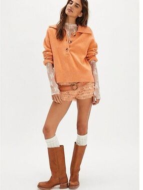 Free People Trading Up Polo sweater
